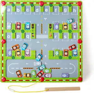 Magnetic Maze Alphabet Learning Toys, Montessori Toys for 3 4 5 Years Old Boys and Girls, Sensory Toys Fine Motor Skills Educational Toys for Toddlers Preschool Learning Activities