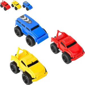 Magnetic Wall Climbing Toy Car, Educational Anti-Gravity Inertial Wall Climbing Car, Pull-Back Inertial Magnetic Toy Cars (Blue Red Yellow)
