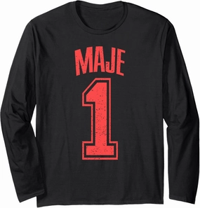 Maje Supporter Number 1 Biggest Fan Long Sleeve T-Shirt