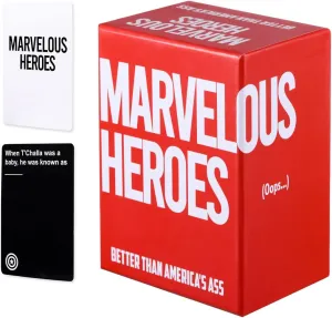 Marvel Heroes Card Game Card Games for Adults and Family, Party Games for Game Night