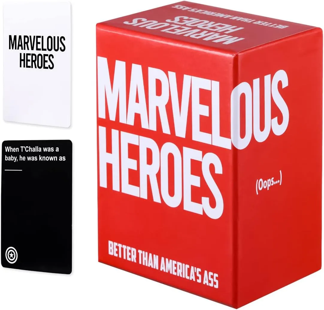Marvel Heroes Card Game Card Games for Adults and Family, Party Games for Game Night