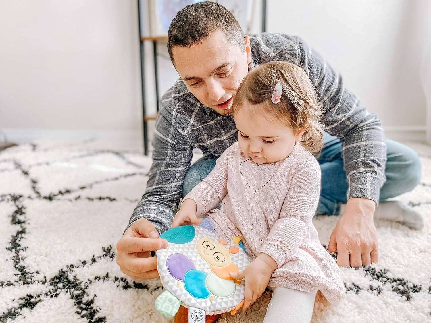 Mary Meyer Baby Einstein First Discoveries Squeezer Teether, 7-Inches, Cal Caterpillar