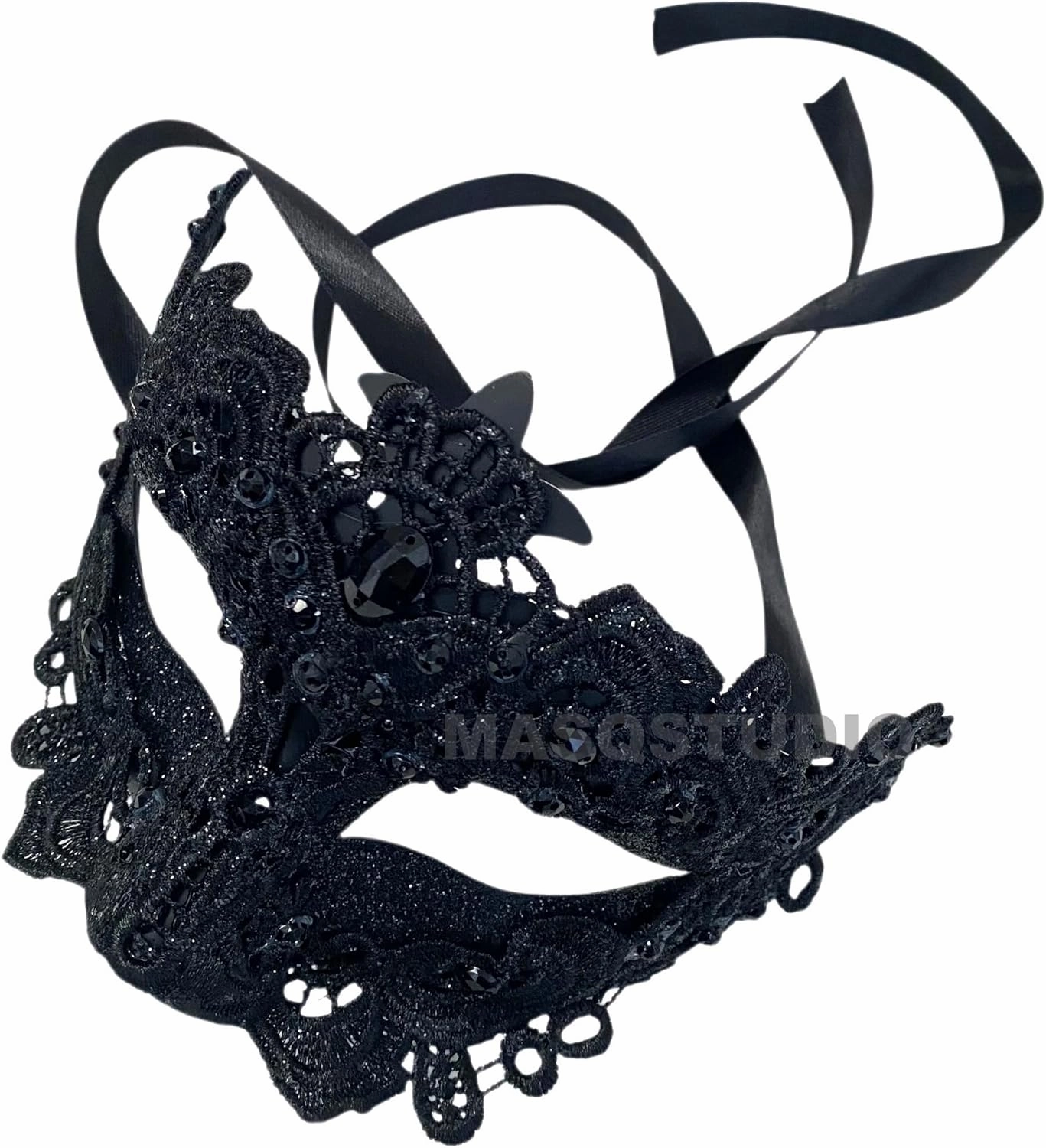 MASQ Brocade Lace Masquerade Ball Mask Pair Burlesque Mardi Gras Birthday Prom Wedding Party