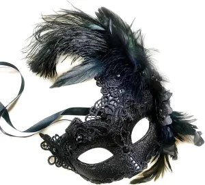 MasqStudio Brocade Lace Masquerade Ball Mask Burlesque Mardi Gras Birthday Prom Wedding Party