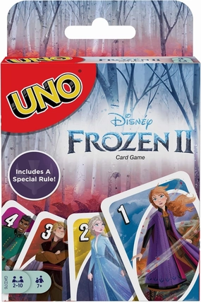 Mattel Games UNO Disney Frozen II Card Game for Kids and Family with 112 Cards and Instructions, Makes a Great Game for Kids 7 Years Old and Up