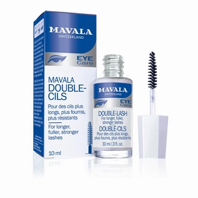 Mavala Double Lash Nutritive Eyelash Serum for the Appearance of Longer Lashes, Natural Looking, Denser Lashes   Eyebrows, 0.3 Ounce Bottle (1 Pack)