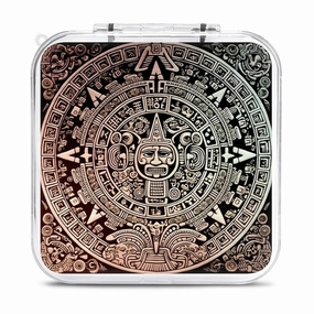 Mayan Calendar End Of The World Switch Game Case Switch Game Holder Cartridge Case Storage 12 Games & 2 Micro Sd Card Slots, Travel Carry Cases, Portable Games Card Storage, Hard Shell, Buckle Closure