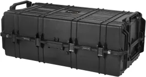 MEIJIA All Weather Portable Rolling Tactical Waterproof Gun Case, Rifle Case,Dry Box with Foam and Wheels,44.81 x25.31x16.50inches(Elegant Black)
