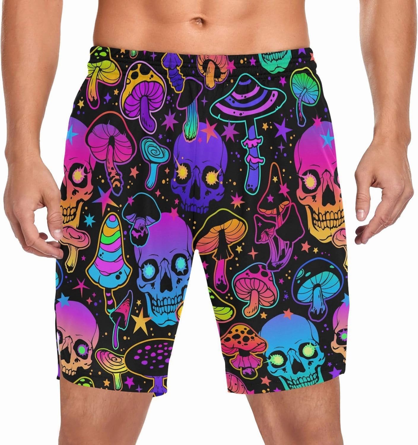 Men's 2 in 1 Workout Running Shorts, Gym Athletic Shorts for Men Lightweight Training with Pockets and Towel Loop