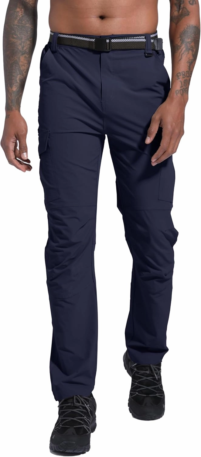 Men's Hiking Pants Quick-Dry Lightweight Waterproof Travel Outdoor Camping Hunting Fishing Work Cargo Pants