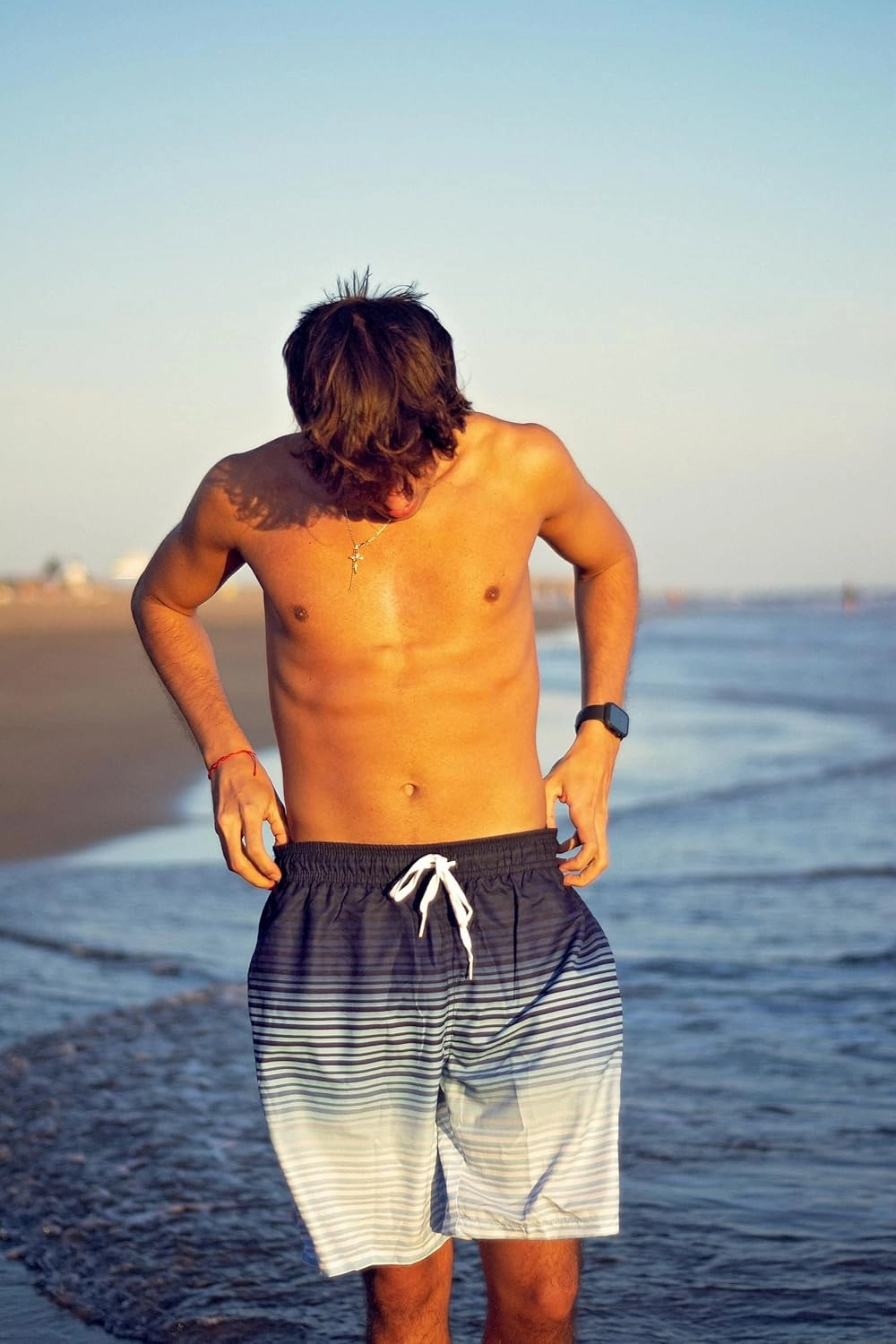 Men's Swim Trunks with Compression Liner 9" Quick Dry Board Shorts