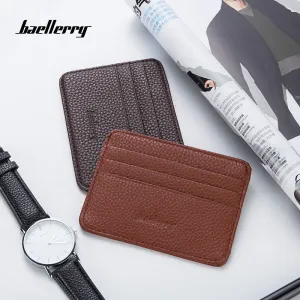 Men's Korean Style Simple Mini Multiple Slots Card Holder