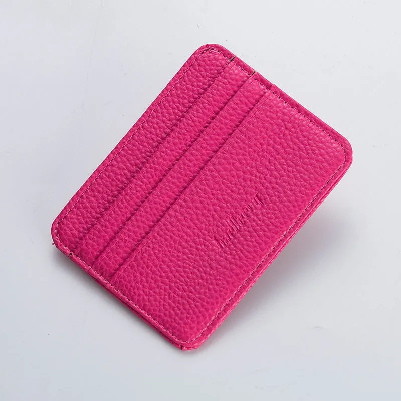 Men's Korean Style Simple Mini Multiple Slots Card Holder