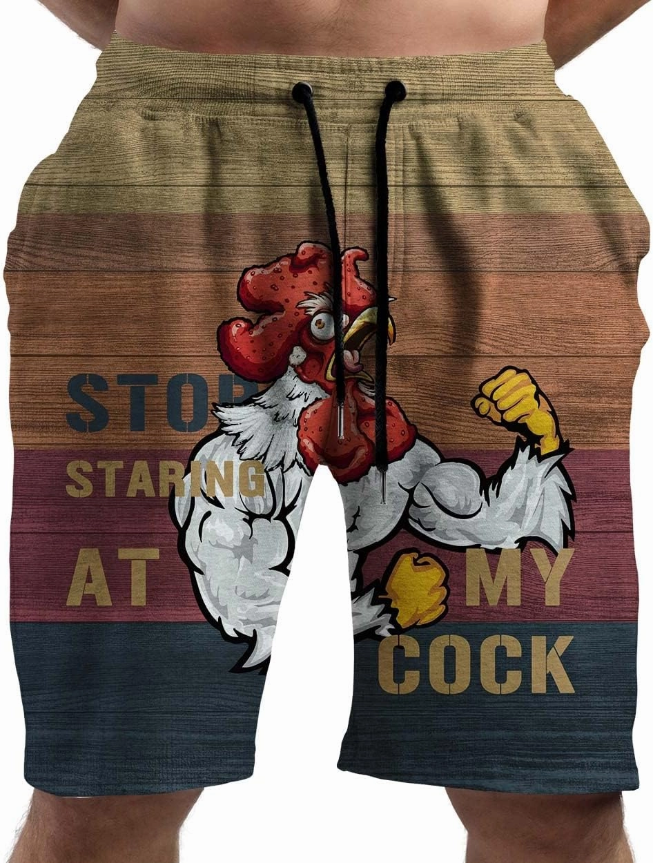 Mens Swim Trunks Stop Staring at My Cock Beach Shorts Quick Dry Swimwear for Men