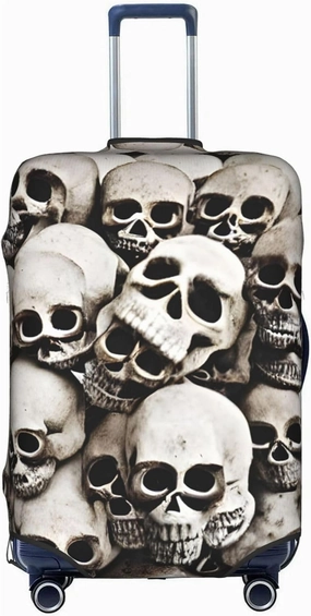 Mexican Skull Travel Luggage Cover Suitcase Protector Fits 18-22 Inch Luggage,Anti Scratch Dirt Covers