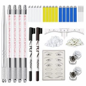 Microblading Kit, Eyebrow Microblading Pen Microblade Kit with microblading blades Microblading Supplies for Permanent Makeup Supplies