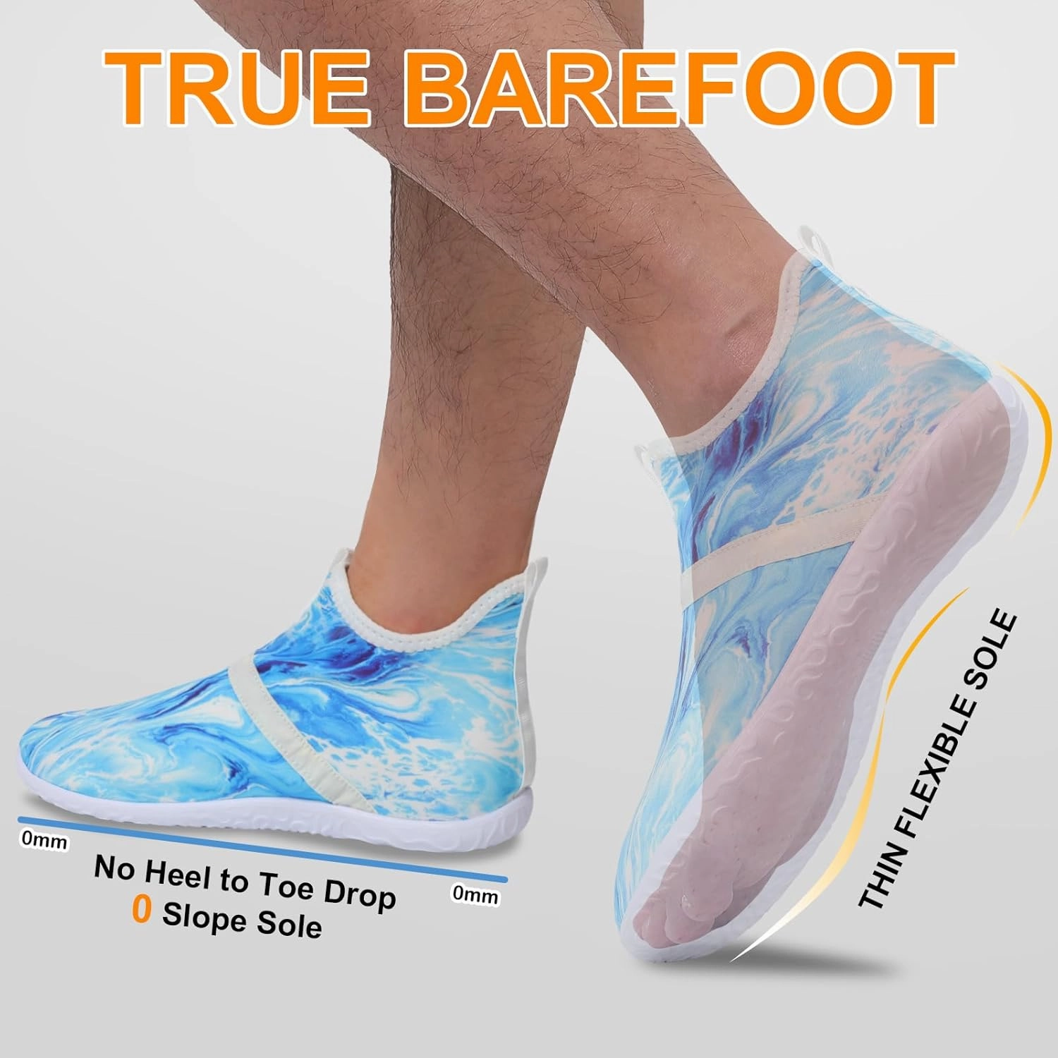 Minimalist Barefoot Sock Shoes for Women Men with Multi Purpose & Ultra Portable & Non Slip Sole