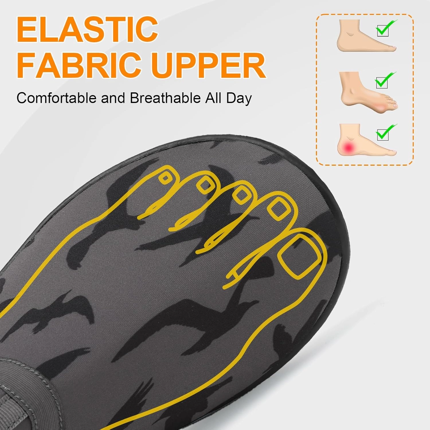 Minimalist Barefoot Sock Shoes for Women Men with Multi Purpose & Ultra Portable & Non Slip Sole