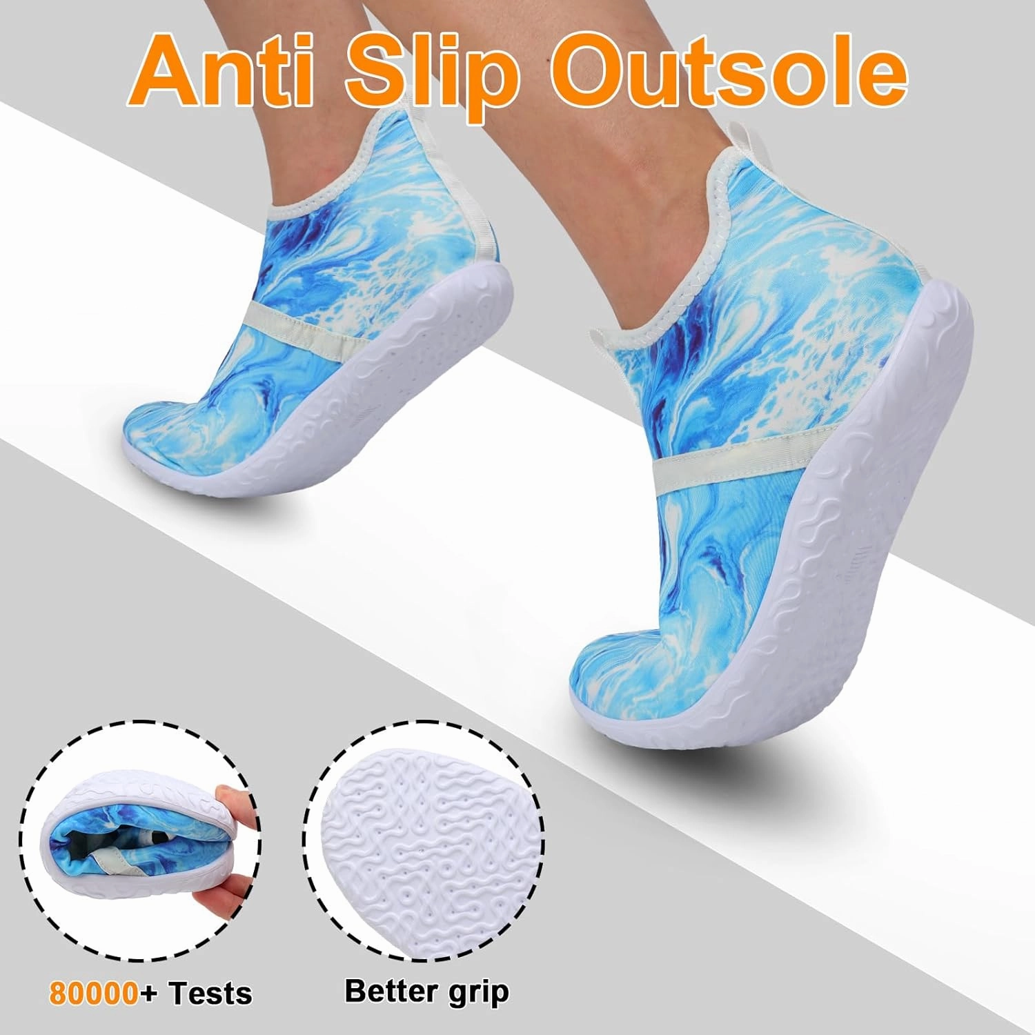 Minimalist Barefoot Sock Shoes for Women Men with Multi Purpose & Ultra Portable & Non Slip Sole