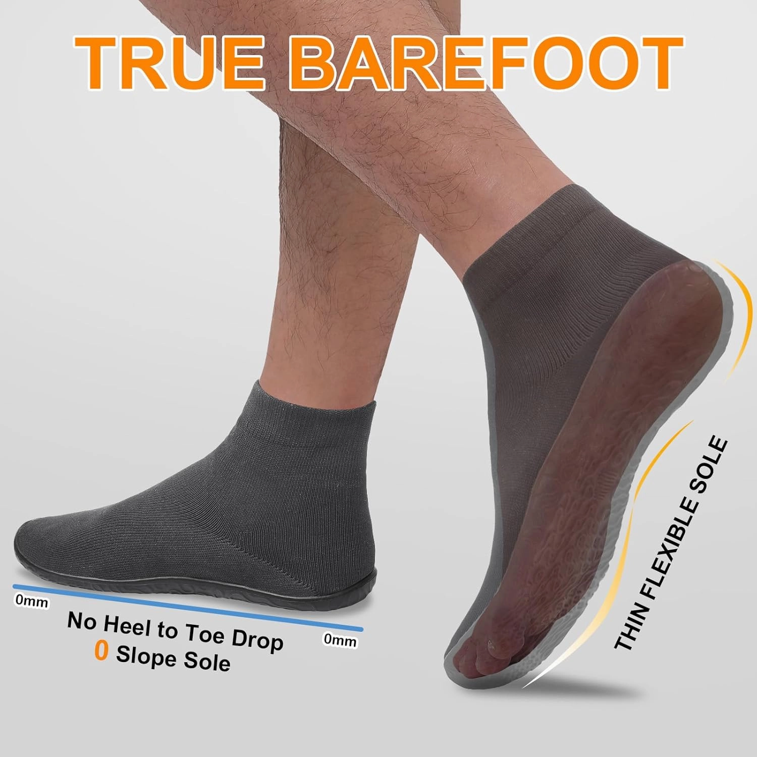 Minimalist Barefoot Sock Shoes for Women Men with Multi Purpose & Ultra Portable & Non Slip Sole