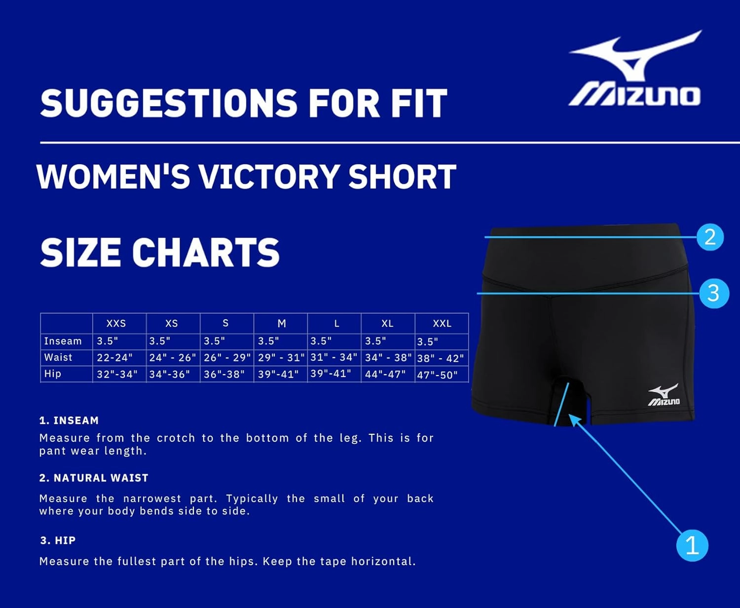 Mizuno Victory 3.5" Inseam Volleyball Short