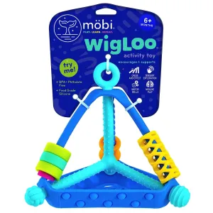 Mobi Wigloo Activity Toy - Sensory Activities for Toddlers and Kids, Teething Toy Made with Food Grade Silicone, BPA and Phthalate Free - Babies 6-12 Months and Up, Pack of 1