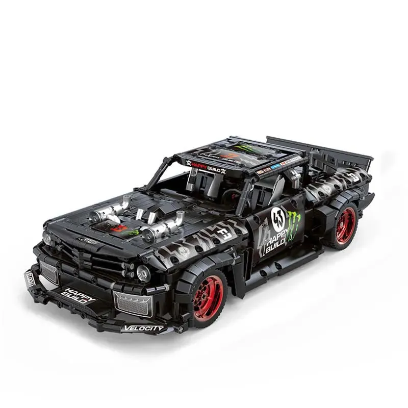 MOC Mustang Hoonicorn V2 Classic Racing Car Bricks Toy QC005