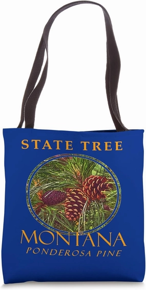 Montana Territory Tree The Ponderosa Pine Tote Bag