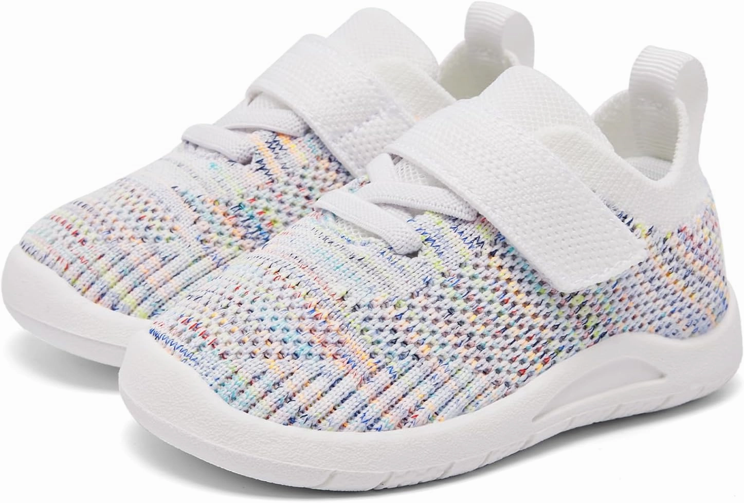 MORENDL Toddler Sneakers Baby Non-Slip Lightweight Breathable Barefoot Shoes Infant Tennis Walking Shoes
