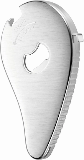 Multifunctional Jar and Bottle Opener-Pull Tab Can Openers,Portable,Twist Off 0.6-2.7in Lids,Sealed Rings | Cap Remover Tool,Patent&Unique Gadgets for Weak Hands,Seniors,Elderly,Stainless Steel