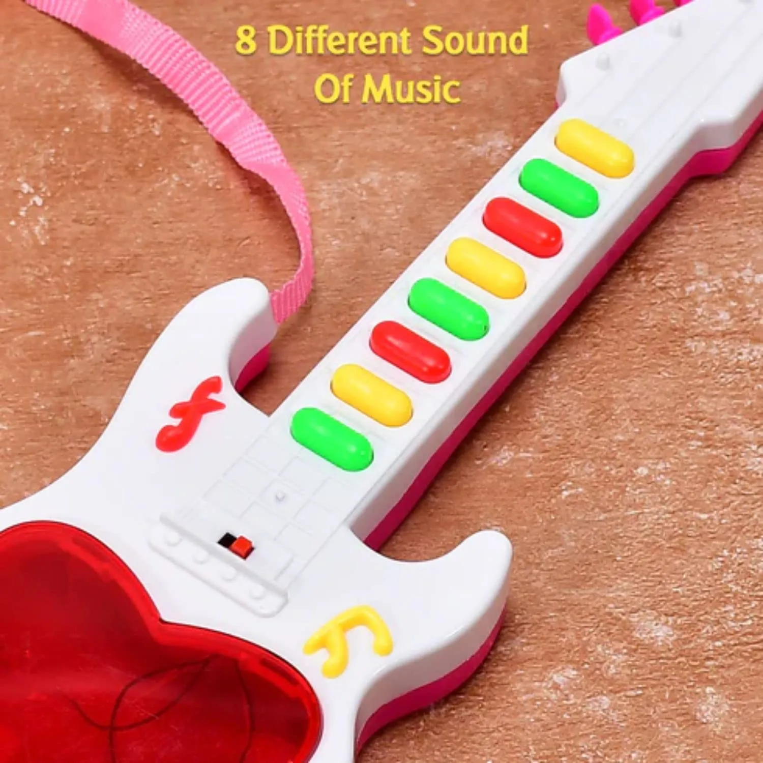 Musical Mini Guitar Toy with 3D Light