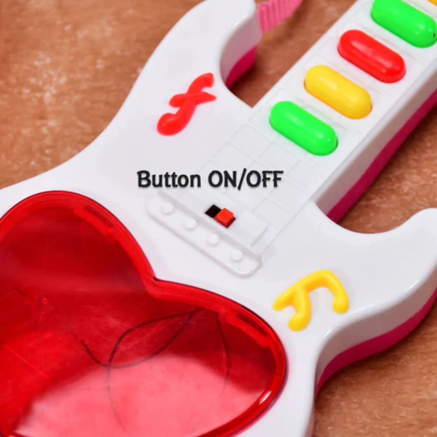 Musical Mini Guitar Toy with 3D Light