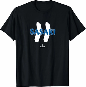 Name and Number Roki Sasaki Los Angeles Baseball MLBPA T-Shirt