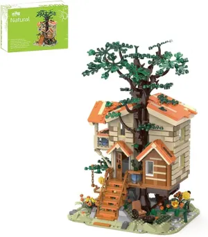 Natural House Building Block,MOC Ideas Tree House Awesome Building Blocks Kit Toy for Adults and Teens(1711 Pcs)