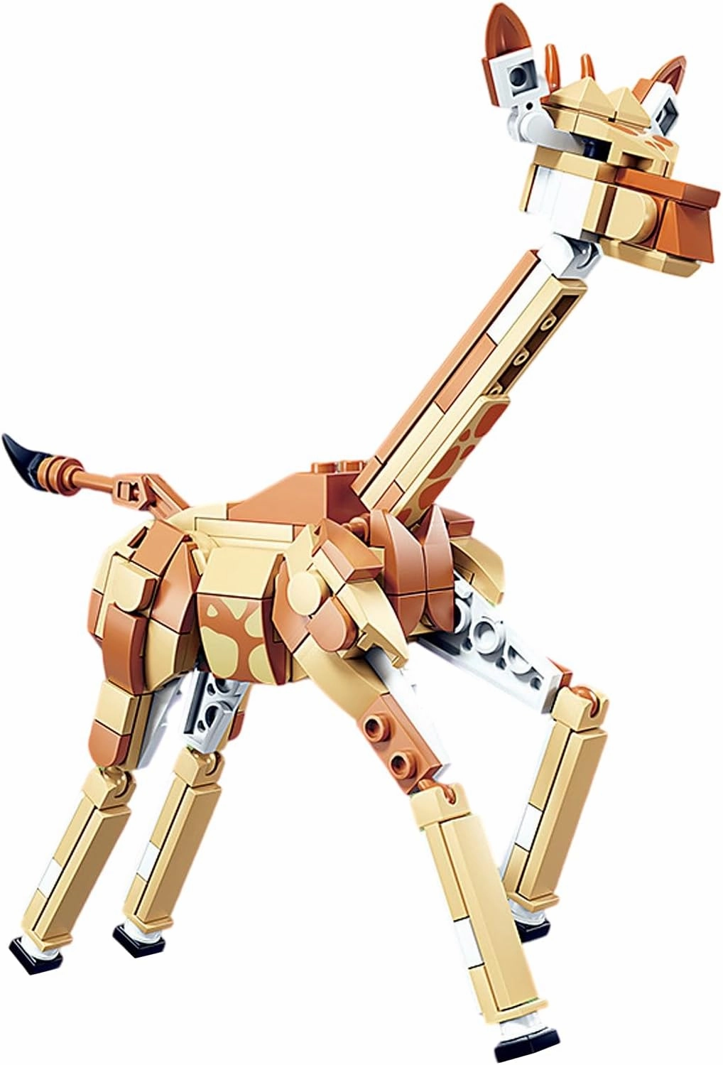 Natural Wild Safari Forest Animal Building Block Set, Giraffe, Fox, Lion, Parrot, Start a Wild Adventure. DIY Building Toy Ideas for Outdoor Games. Gift for 6 Year Old Kids. (All Animals-A)