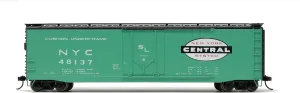 New York Central Railroad Box Car with Plug Door & Roof Walkway Running Number #48137 HO Scale Train Rolling Stock HR6635D