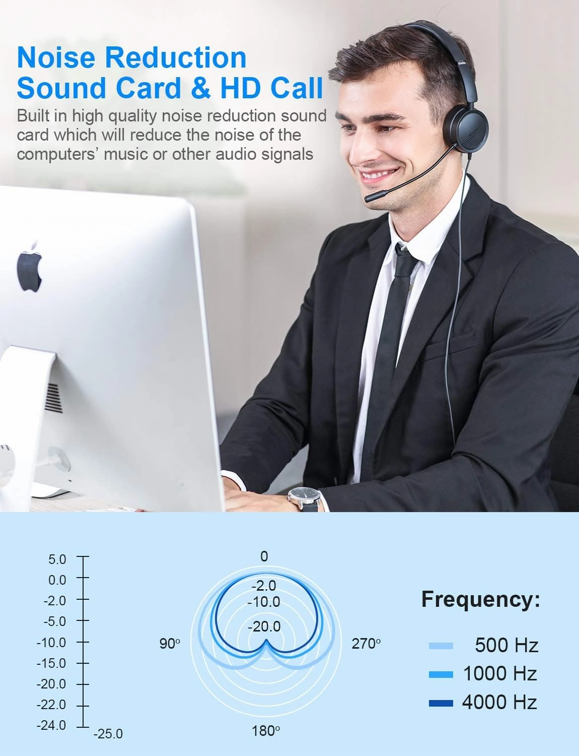 New bee USB Headset with Mic for PC, On-Ear Computer Laptop Headphones with Noise Cancelling Microphone & USB-C Adapter for Home Office Online Class Skype Zoom (Black)