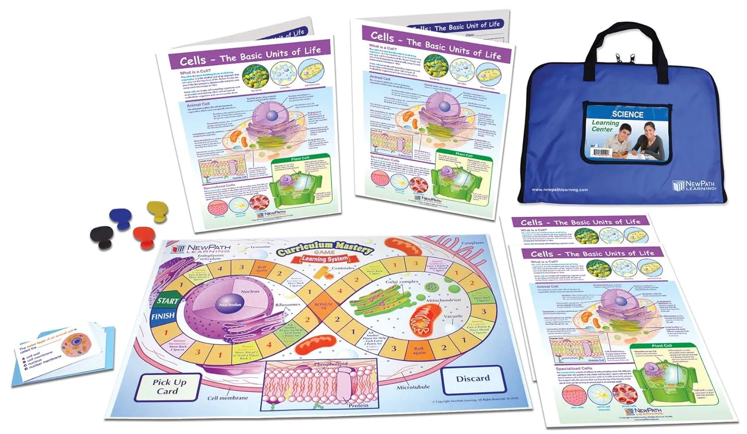 NewPath Learning Cells: The Basic Units of Life Learning Center Game - Grades 6-9
