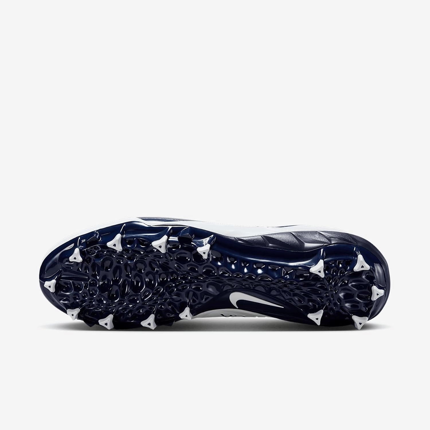 Nike Alpha Menace 4 Varsity Football Cleats (FN0027-104, White/Midnight Navy/Photon Dust/Midnight Navy)