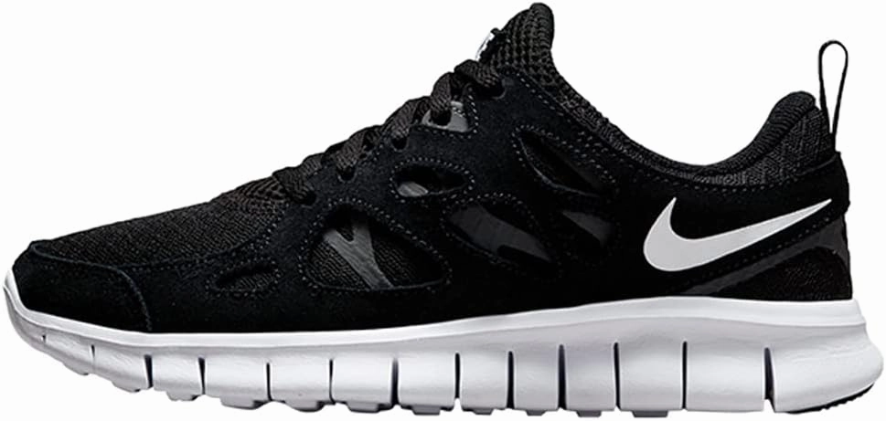 Nike Boy's Free Run 2 (Big Kid) Black/White/Dark Grey 6.5 Big Kid M