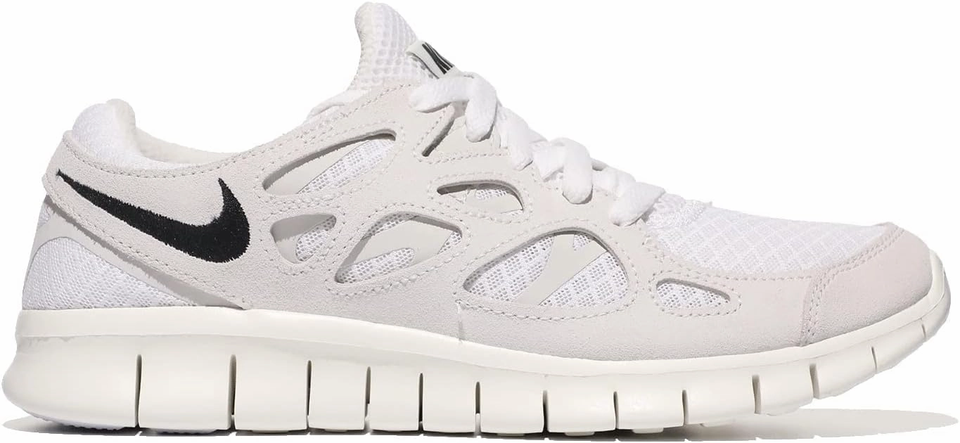Nike Free Run 2 White/Black/Light Bone/Phantom 6 B (M)