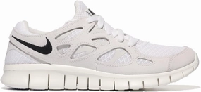 Nike Free Run 2 White/Black/Light Bone/Phantom 6 B (M)
