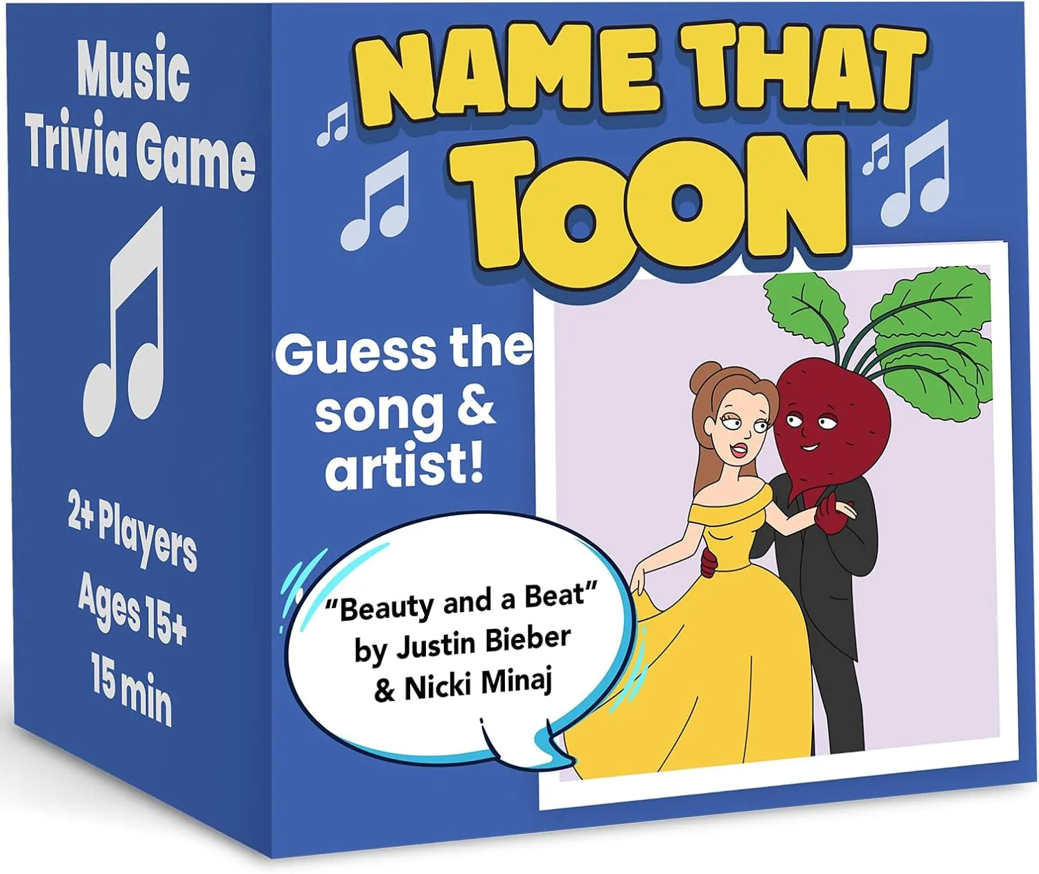 OFF TOPIC Name That Toon Music Game - Fun Party Games for 2  Players - Adult Word Puzzle & Music Trivia Game