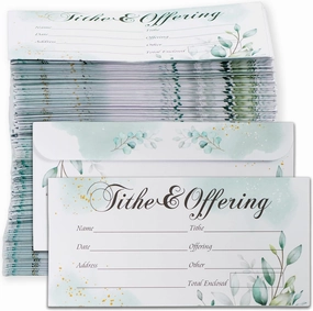 Offering Envelopes for Church 500 Count, Tithes and Offering Cash Envelopes