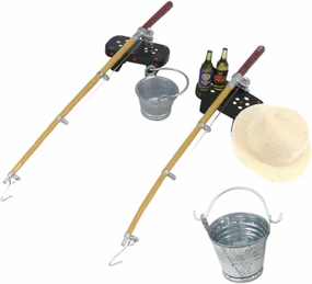 Outdoor Mini Fishing Kit Miniature Fishing Rods Boys and Girls Toy Tiny Toys Miniature House Decor