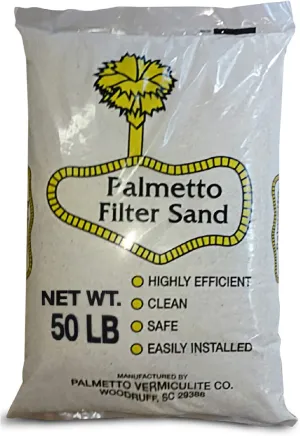 Palmetto Pool Filter Sand for Residential & Commercial Sand Filter Pumps, 50 Lbs