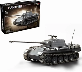 Panther Medium Tank Building Block,WW2 Armed Tank Building Set,Military Construction Model Toy for Adult, QG100246(1180 Pieces)