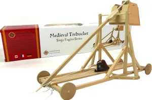 PATHFINDERS STEM Kit – Trebuchet Model | Wooden Craft Kit for Boys & Adults | Medieval Weapons & Engineering Toy | 3D Puzzle & Science Project | Educational Learning Gift