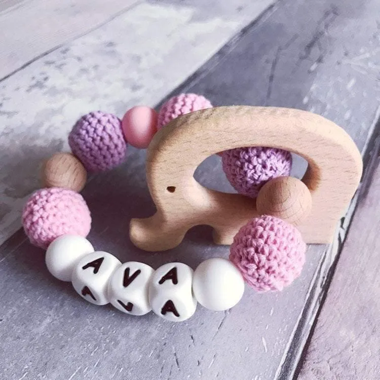 Personalised Elephant Teether