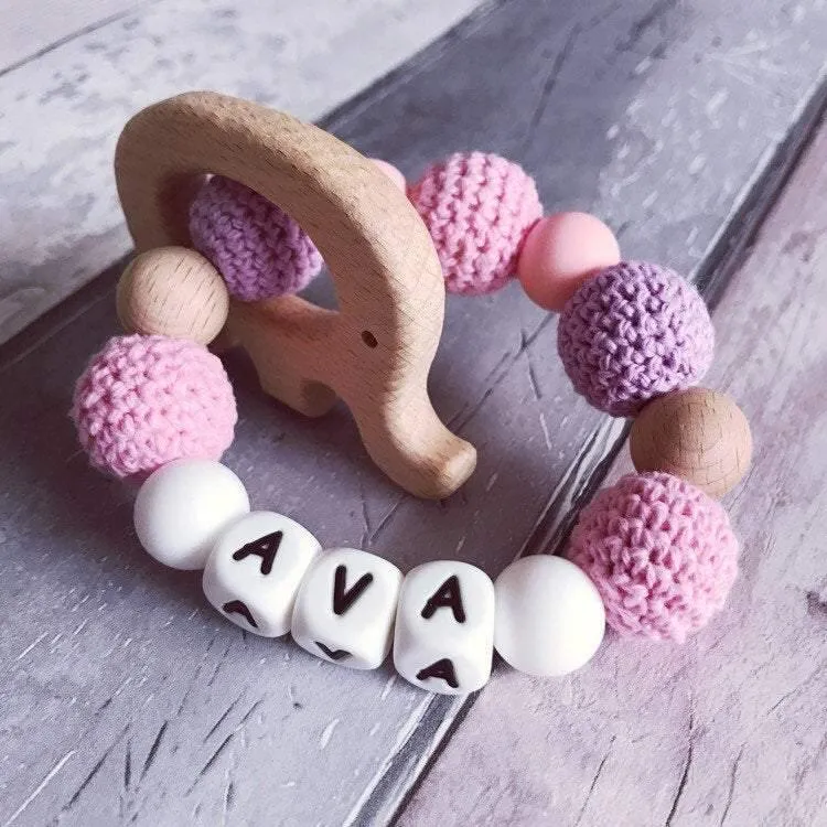 Personalised Elephant Teether